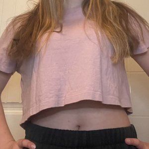 Urban Outfitters pink cropped top